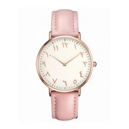Women Watches Fashion Ultra Thin Arabic Numerals Quartz Wrist Watches Ladies Dress Watch Montre Femme Clock Gift243t