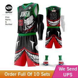 Other Sporting Goods Joker Vest basketball jersey Outfit funny Cartoon Sportswear Customised for team Sports Uniforms Training men kid dpoy Brand 230715