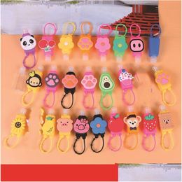 Storage Bottles Jars 30Ml Cartoon Sile Sleeve Shock Proofs Protector Sleeves Hand Sanitizer Er Wrap Thicken Dust Proof Protective Dhamz