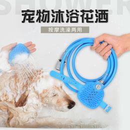 Other Dog Supplies YOZWOO Bath Artifact Pet Nozzle Brush Cat and Silicone Massage Shower 230715