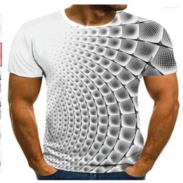 Men's T Shirts 2023 Three-dimensional Graphic T-shirt Casual Top Fun 3D Summer Round Neck