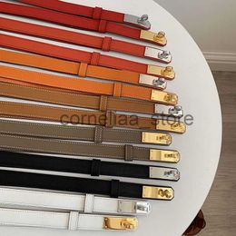 Other Fashion Accessories Belts Dress Belts for Women Designer narrow leather h belt orange black simple graceful waistband dresses thin small metal buc J230731