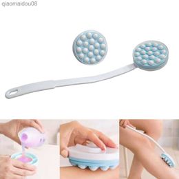 Bath Brush Long Handled Lotion Oil Cream Applicator Body Leg Back Massager Bath Brush Plastics Long Handle Bath Brush Hot Sale L230704