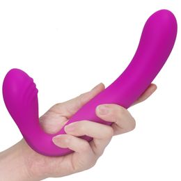 Vibrators FLXUR 10 Speeds Dildo For Women Strapon Sex Toys Wand Anal G spot Clitoris Plug Vibrator Products USB Rechargeable 230714