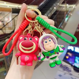 Fashion blogger designer jewelryCute cartoon toy keychain pendant Car keychain mobile phone Keychains Lanyards KeyRings wholesale YS143