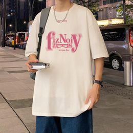 Men's T Shirts Cotton Oversized Shirt For Men Casual Loose Harajuku Vintage Short Sleeve T-shirt Women Tee