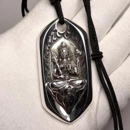 Pendant Necklaces Void Hidden Bodhisattva Reflecting Handmade Hanging Tag Men's Style Belongs To The Cow Tiger Guardian God