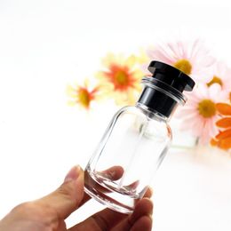 Perfume Bottle 5pcs 30ML transparent perfume bottle thick glass spray bottle square empty cosmetics container travel 230715