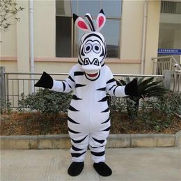 Zebra Traje Mascote Ternos Vestido De Festa Vestuário Personagem De Desenho Animado Roupas De Aniversário Dia Das Bruxas Natal Páscoa Festival Adultos260R