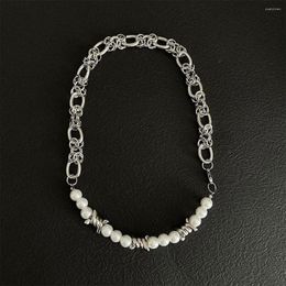 Chains Pearl Chain Trend Neck Jewellery Vintage Punk Choker Necklace For Women Girls