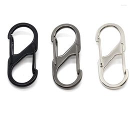 Keychains 5/10PCS S Shaped Key Chains Ring Holder Never Fade Metal Hook Rings Clasps Chain For DIY Jewelry Making Findings