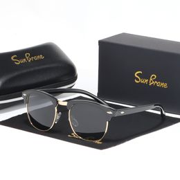 Sunglasses Polarised Men Women Luxurious Design Half Frame Driver Sun Glasses Rimless Classic De Sol UV400 230714