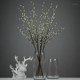 Artificial Pussy Willow Branches 37 Fake Willow Stems Birch Branch for Home Kichen Table Centrepiece Decor1342f