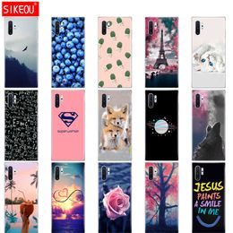 Case Cover For Samsung Galaxy Note 10 Note10 TPU Silicone Funda Plus Phone Coque Skin Shockproof Cute