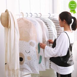 New Cartoon Bear Top Clothes Hanging Garment Dress Clothes Suit Coat Dust Cover Wardrobe Clothers Storage Bag Dress Covers Organizer