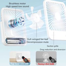 Electric Fans JISULIFE Portable Small Desk Fan Ultra Quiet Table Fan USB Rechargeable Cooling Fan With 4 Speed Powerful Wind Offices Fan