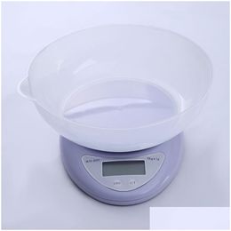 Weighing Scales Small Portable Lcd Digital Scale 5Kg/1G 1Kg/0.1G Kitchen Food Precise Cooking Baking Nce Measuring Weight 180 J2 Dro Dhdhy
