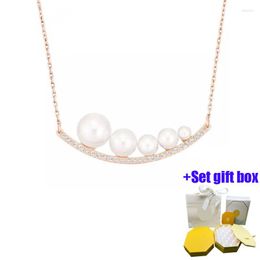 Chains Fashionable And Charming Lentil Smile Collarbone Chain Jewelry Necklace Suitable For Beautiful Women To Wear