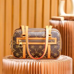 mirror quality clutch M46321 Luxurys Designer bags Genuine Leather Womens cite bag cross body men purses totes handbags brown flower Shoulder Toiletry Kits Even bag