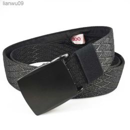 38MM Alloy Buckle Invisible Money Belt Ladies Embroidered Belt Outdoor Fashion Sports Travel Safe Invisible Wallet Nylon Belt L230704