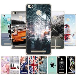 Case For Xiaomi Redmi 3s 3 Pro Silicon Phone Cover For 3S S 5.0" Winter Snow Christmas