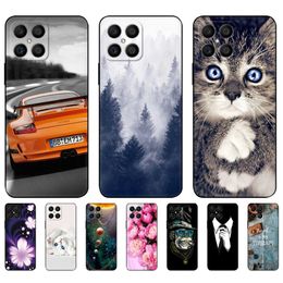 For Honor X8 Case Back Cover HonorX8 X 8 Phone Protective Bag Bumper Soft Silicone Black Tpu