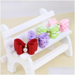 Dog Apparel Pet Puppy Hairpin Upscale Flower Hair Bows Cat Groming Headdress Products Accessories Cute Three 299 S2 Drop Delivery Ho Dh8Uh