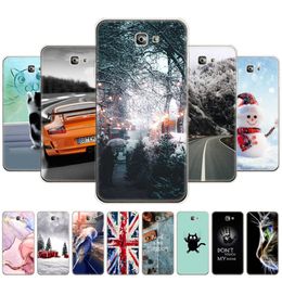 For Samsung J7 Prime 2 Case Silicone Soft TPU Galaxy Prime2 Back Cover G611 G611F 2018 5.5 Inch Winter Snow Christmas