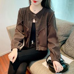 Women's Jackets Short Casual Outerwear For Women Sense Design Small And Versatile Elegant Cardigan Upper Garment Spring Jacket Female Tops