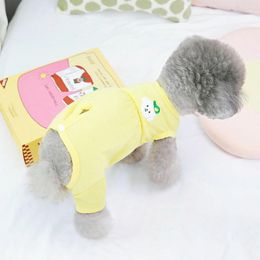 Dog Apparel Soft Puppy Cat Recovery Care Clothing Elastic Sterilisation Suit Pet Post Shirt For Small