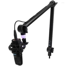 Microphones Alctron MA618 Luxury Microphone Stand Exchangeable Cable Invisible Trunking For Radio Station And Live Broadcast