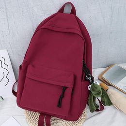 School Bags Simple Female Backpack Korean Style Trend Women For Teenage Girl Casual Shoulder Large Capacity Travel