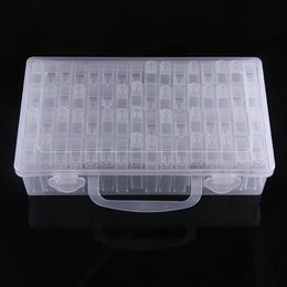 Diamond Painting Accessories 64 Grid Container Box DIY Diamond Embroidery Mosaic Tools Bead Transparent Plastic Drill Storage208c