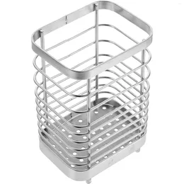 Storage Bottles Silverware Stainless Steel Silverwares Basket Kitchen Desktop Spoon Container Small Utensil Holder Dishwasher Household