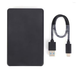 USB3.1 Hard Drive Enclosure With USB3.0 To Type-C Cable 2.5in Disc Box Driver-free LED Indicator For SATA 1/2/3 HDD Or SSD