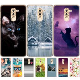 Phone Case For Huawei Honor 6X Soft Tpu Silicone Back Cover 360 Full Protective Printing TransparenT Clear Coque