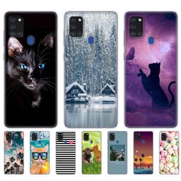 For Samsung A21S Case 6.5" Silicon Soft Tpu Back Phone Cover Galaxy A21s A 21s SM-A217FZBNSER A217 Shell