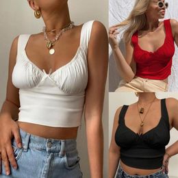 Women's Tanks Korean Women Sexy Y2K Camisoles Strap Bow Tie Slim Tank Top Backless Crop