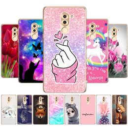 For Honor 6X Case Painted Silicon Soft TPU Back Phone Cover Huawei Honor 6x Fundas Full Protection Coque Bumper Clear