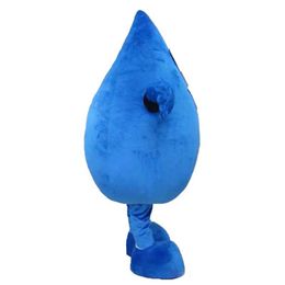 2019 Discount factory adult blue Water-drop Mascot costumes Fancy dress Cartoon Costumes 229G