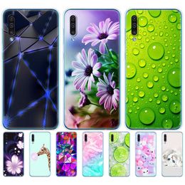 For Samsung Galaxy A50 Case Silicone Transparent Back Cover Phone A505 A505F SM-A505F Soft 6.4