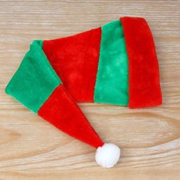 Berets Cute Skullies Elk Santa Claus Plush Ball Snowman Red Green Striped Women Christmas Hats Velvet Korean Winter Caps