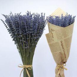 Dried Flowers Natural Lavender Bouquet Immortal Fresh Flower Bunches Decoration DIY Home Office Banquet Wedding 230715