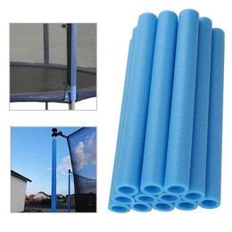 Trampolines 10PCS Trampoline Poles Cover Padding Foam Tubing 40CM Foamed Pipe Sponge Casing Protective Trampoline Pole Foam Sleeves Blue 230715