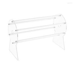 Jewelry Pouches X7XB Headband Holder Clear Organizer Acrylic Hair Hoop Display Stand Hairband Rack For Women And Girls