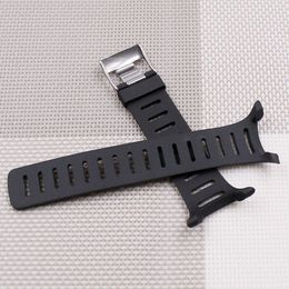 Watch Bands Soft Rubber Watch Band Metal Buckle Wrist Strap with Screwdrivers for suunto T1 T1C T3 T3C T3D T4C T4D T Series Smart Watch D5QC 230715