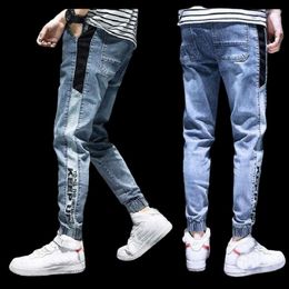 Men's Jeans Men Spring Autumn Loose Cargo Youth Hip Hop Elastic Waist Trousers Harem Denim Pants