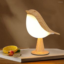 Table Lamps Nordic LED Golden Bird Wall Lamp Parlor Bar Bedside Hanging Light Novelty Rotatable Bedroom Indoor Sconce