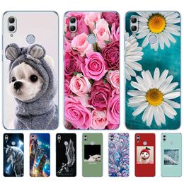 Silicone Case For Huawei Honour 10 Lite 6.21 Inch Soft Tpu Back Cover Phone Coque Etui Painting Bags