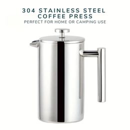 1 Pack Stainless Steel French Press Coffee Pot, Coffee Accessories-350ML